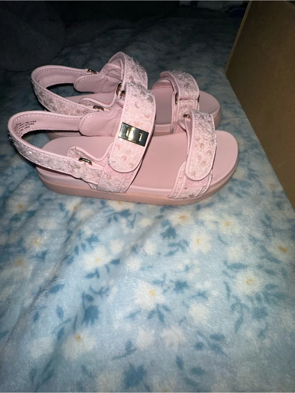 NIB Steve Madden Jmona Girls Pink Blush Sandals Size 2